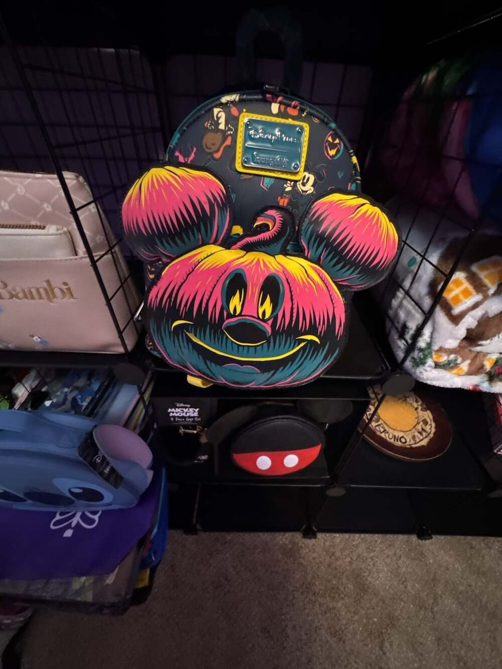 Disney Parks Halloween 2023 Mickey Pumpkin Glows in the Dark Loungefly – ,